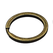 Nøglering - splitring. Antik bronze. Bred. 30 mm